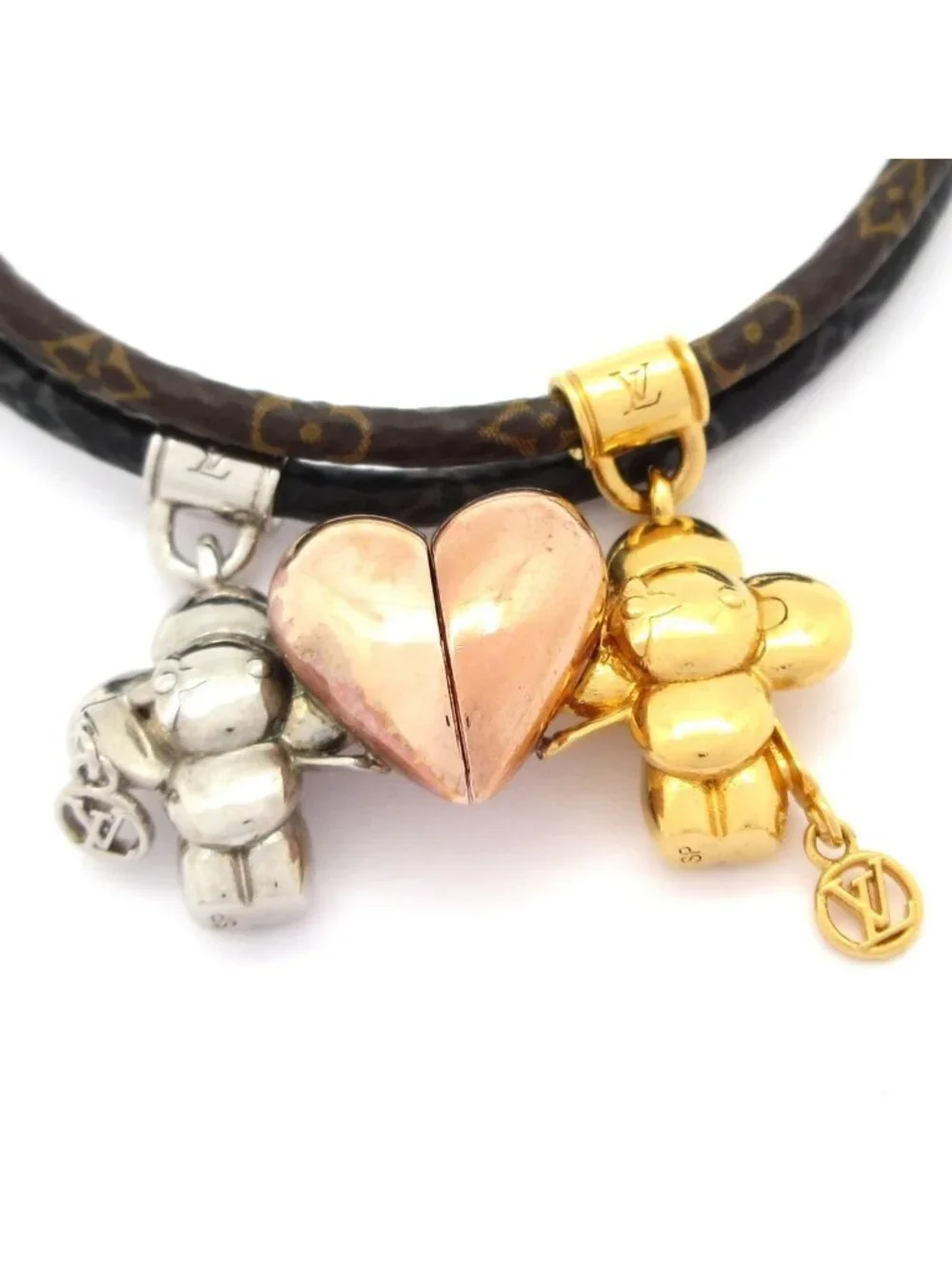 Louis Vuitton Bracelet Vivienne Amour Gold Silver
